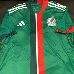 ADIDAS MEXICO National Team Men's White JERSEY Sz M,L,XL, or XXL New w tags